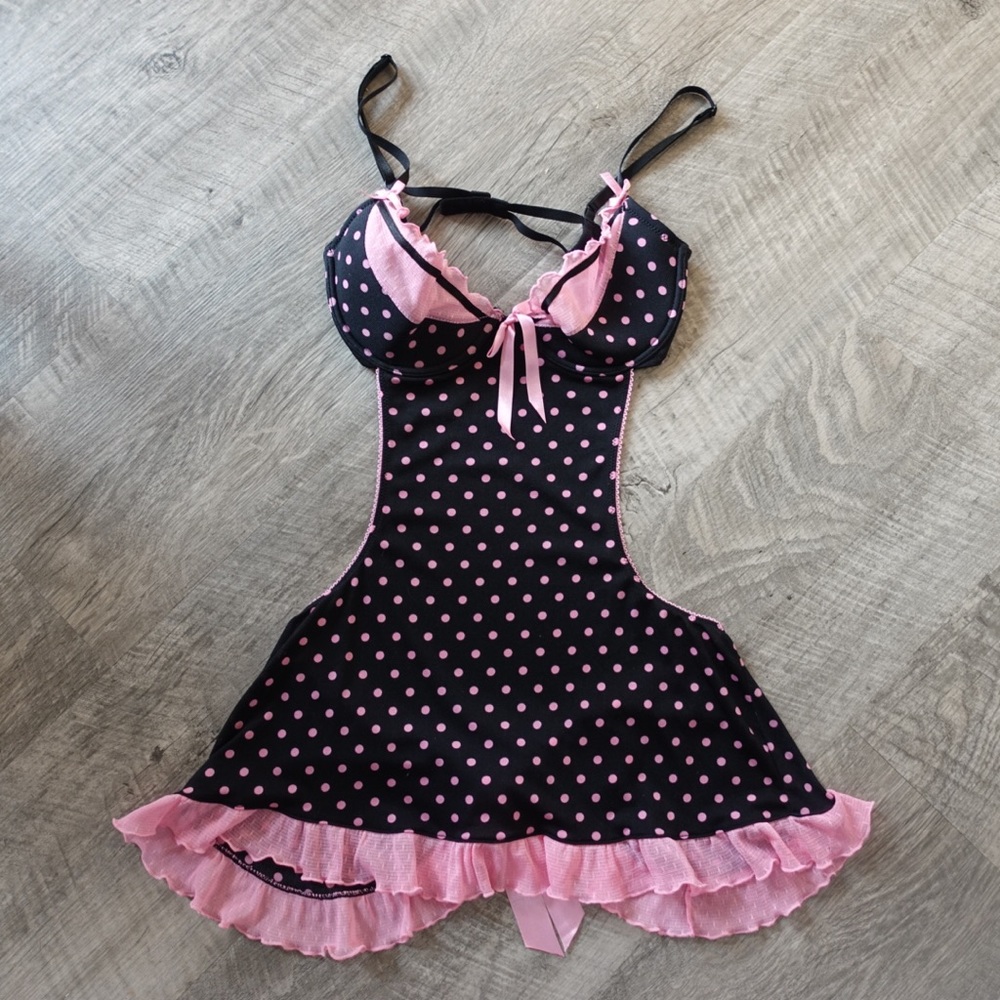 ✿ Victoria's Secret ✿ NWT Sexy Little Things Polkadot Pink 34B